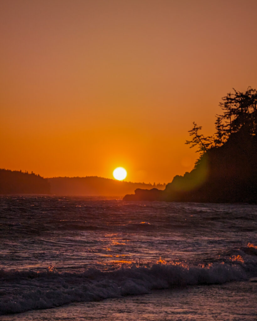 Sunset from Middle Beach in Tofino