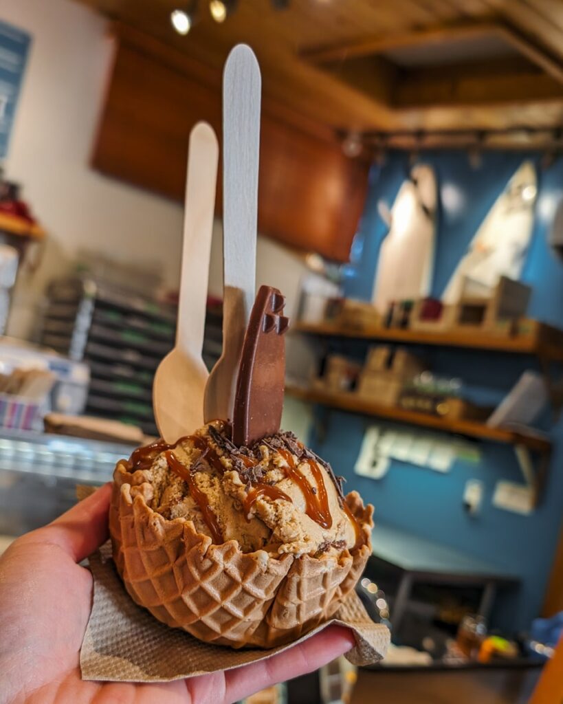 Salted Caramel Sundae at Chocolate Tofino in Tofino, British Columbia