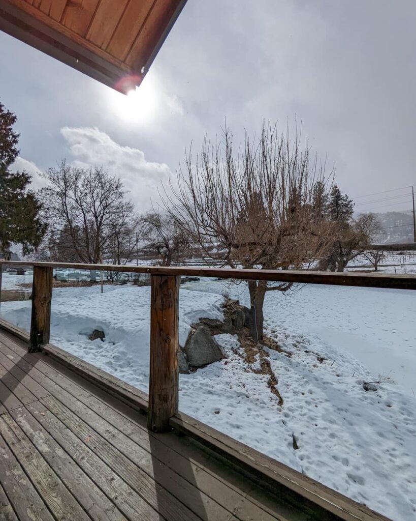 Deck View of Icicle Ridge Winery in Leavenworth Washington